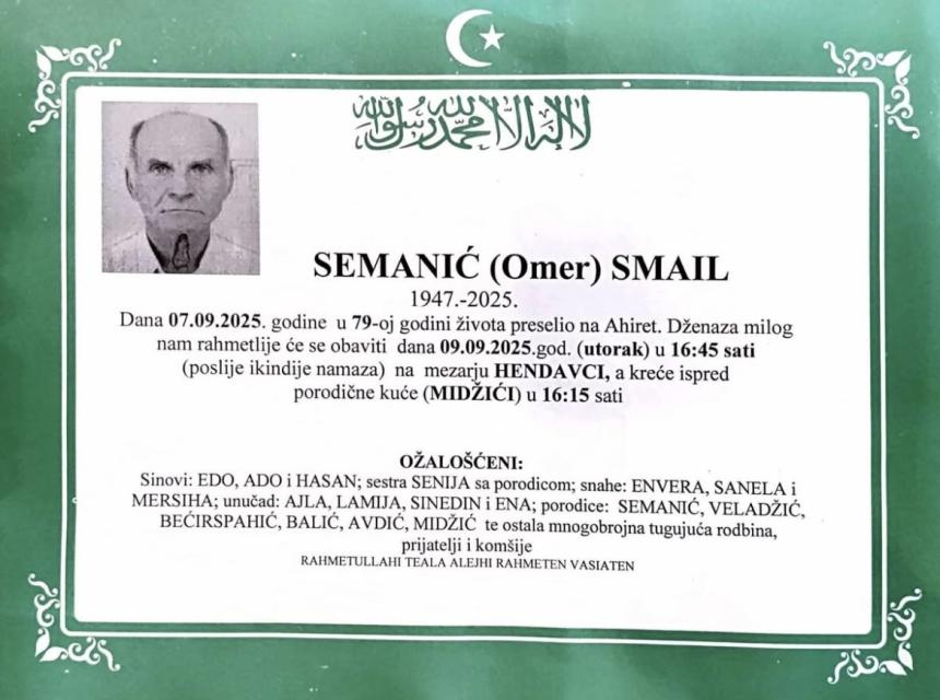 Semanić (Omer) Smail