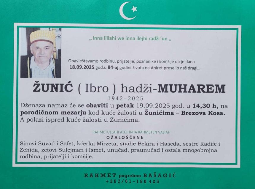 Žunić (Ibro) hadži-Muharem