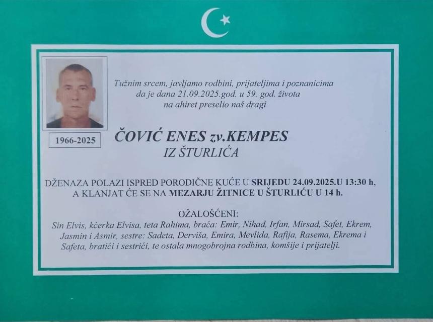 Čović Enes zv. Kempes iz Šturlića