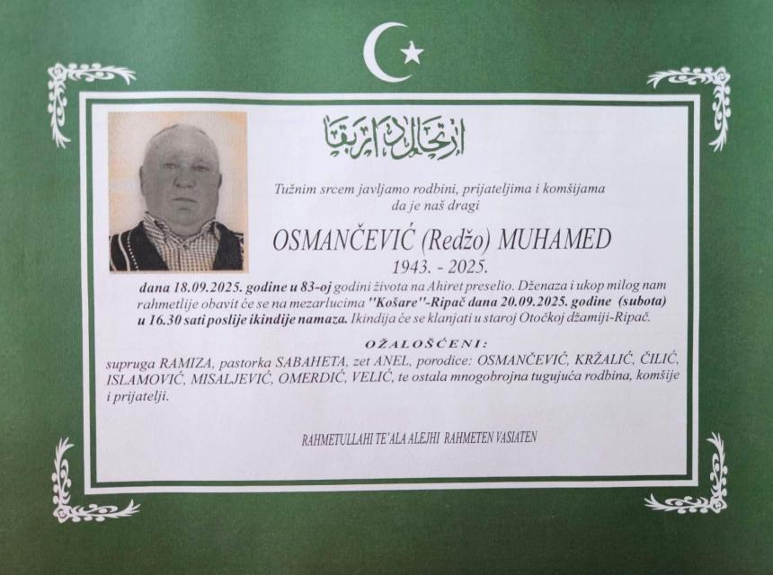 Osmančević (Redžo) Muhamed