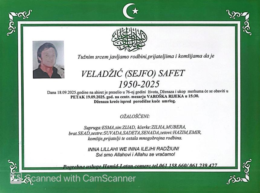 Veladžić (Sejfo) Safet