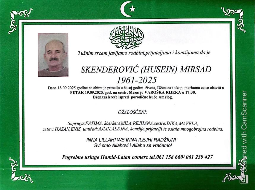 Skenderović (Husein) Mirsad