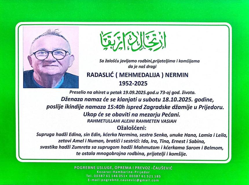 Radaslić (Mehmedalija) Nermin