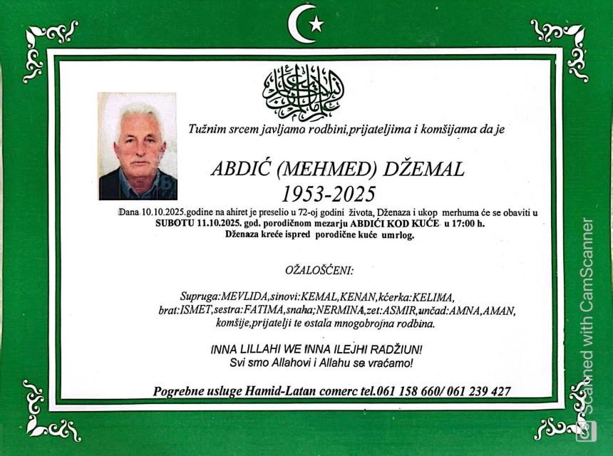 Abdić (Mehmed) Džemal