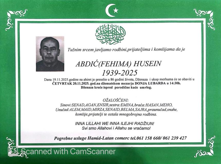 Abdić (Fehima) Husein