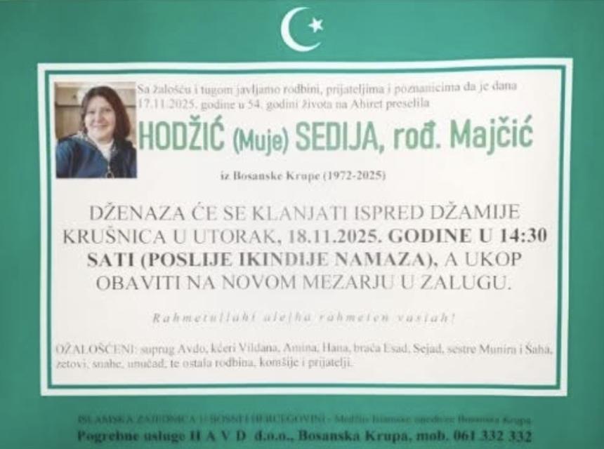 Hodžić (Muje) Sedija, rođ. Majčić