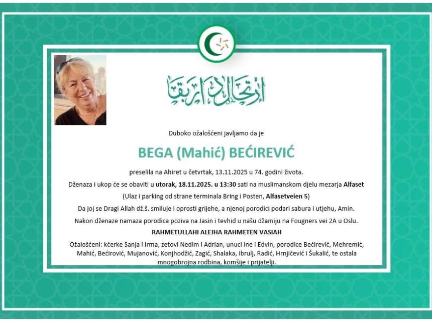 Bega (Mahić) Bećirević