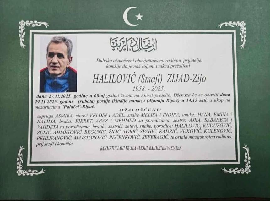 Halilović (Smajl) Zijad – Zijo