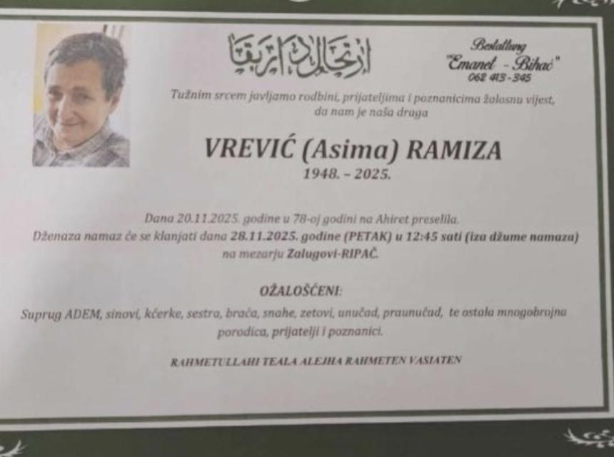 Vrević (Asima) Ramiza