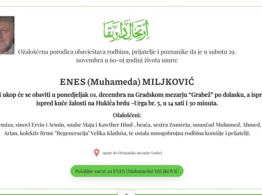 Enes (Muhameda) Miljković