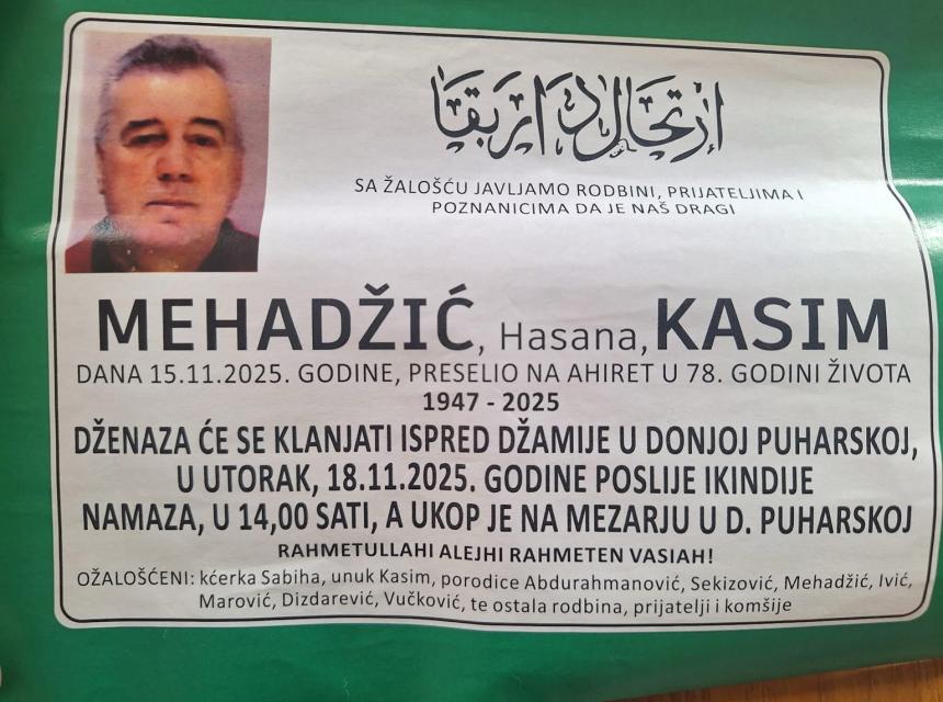 Mehadžić, Hasana, Kasim