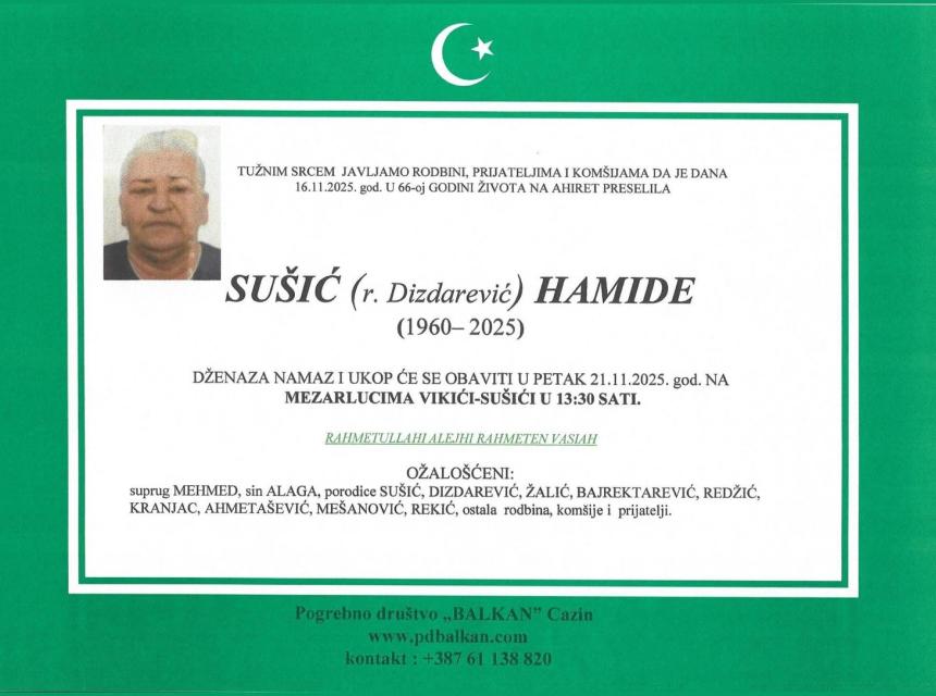 Sušić (r. Dizdarević) Hamide