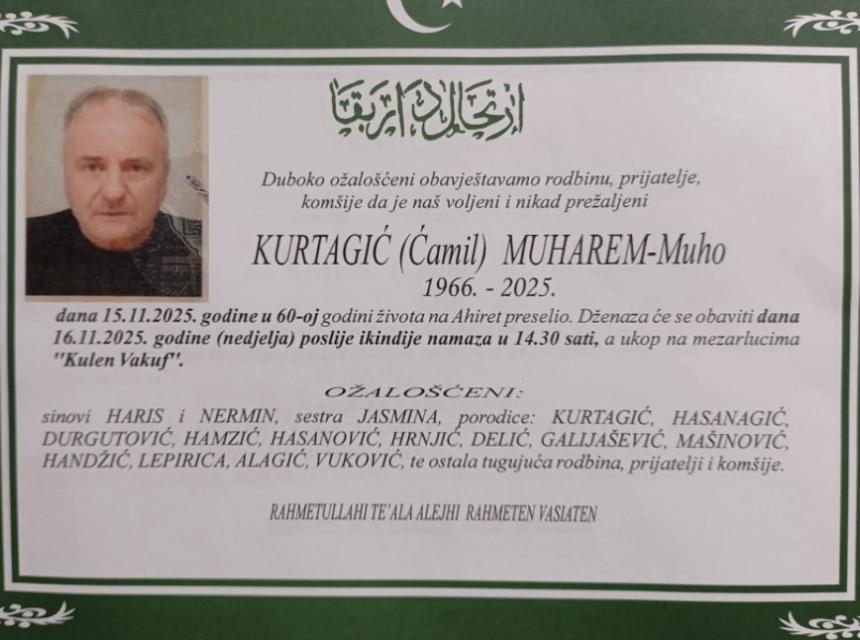 Kurtagić (Ćamil) Muharem – Muho