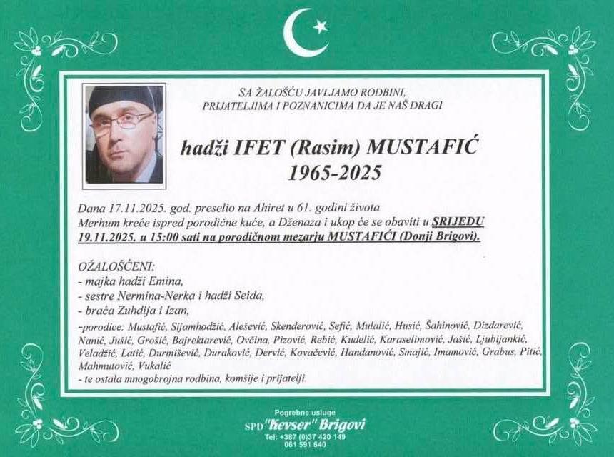 hadži Ifet (Rasim) Mustafić