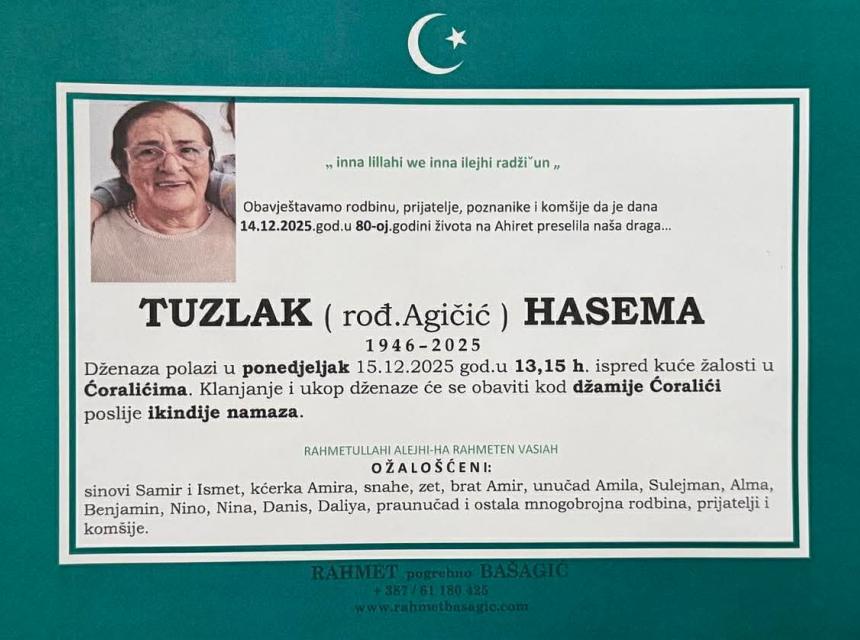 Tuzlak (rođ. Agičić) Hasema
