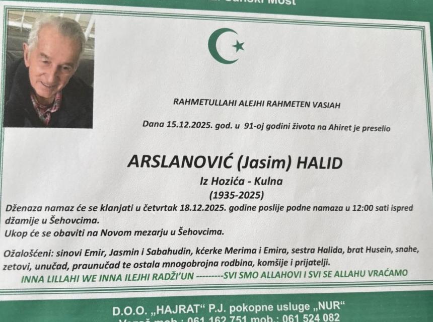 Arslanović (Jasim) Halid