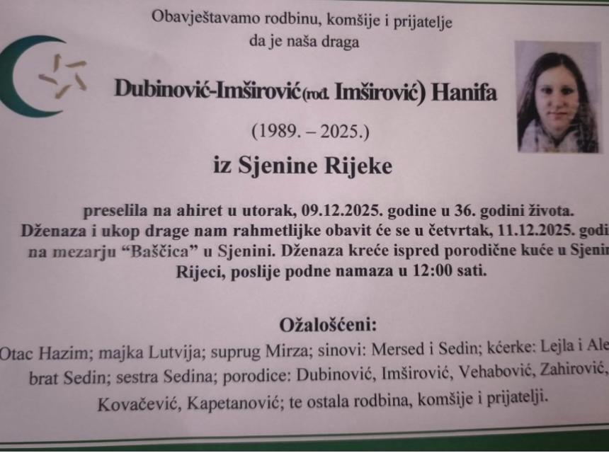 Dubinović-Imširović (rođ. Imširović) Hanifa