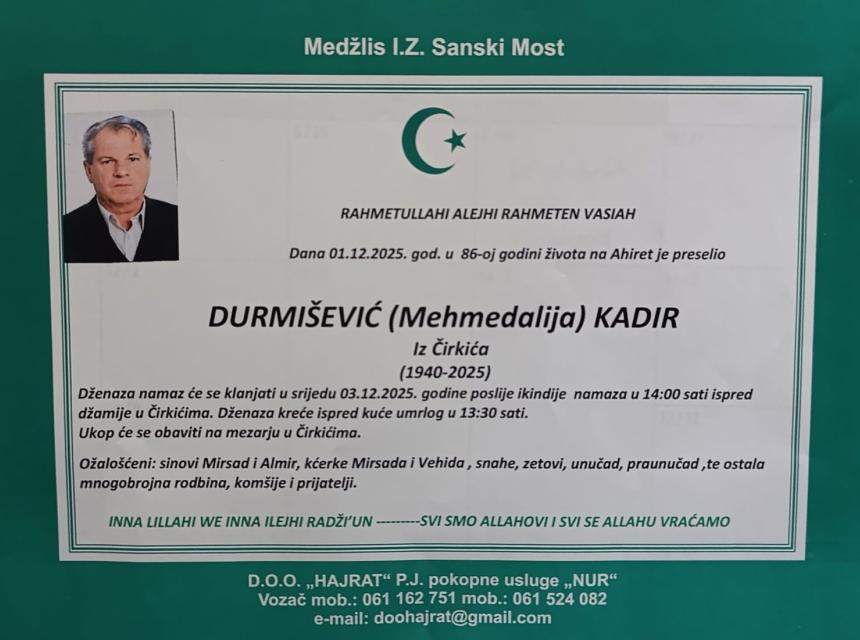 Durmišević (Mehmedalija) Kadir