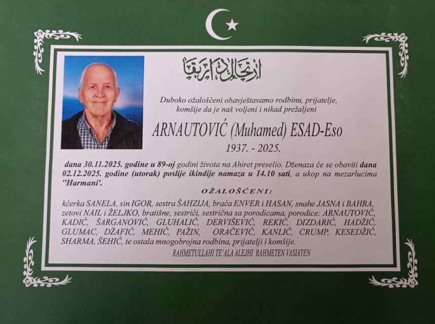Arnautović (Muhamed) Esad – Eso