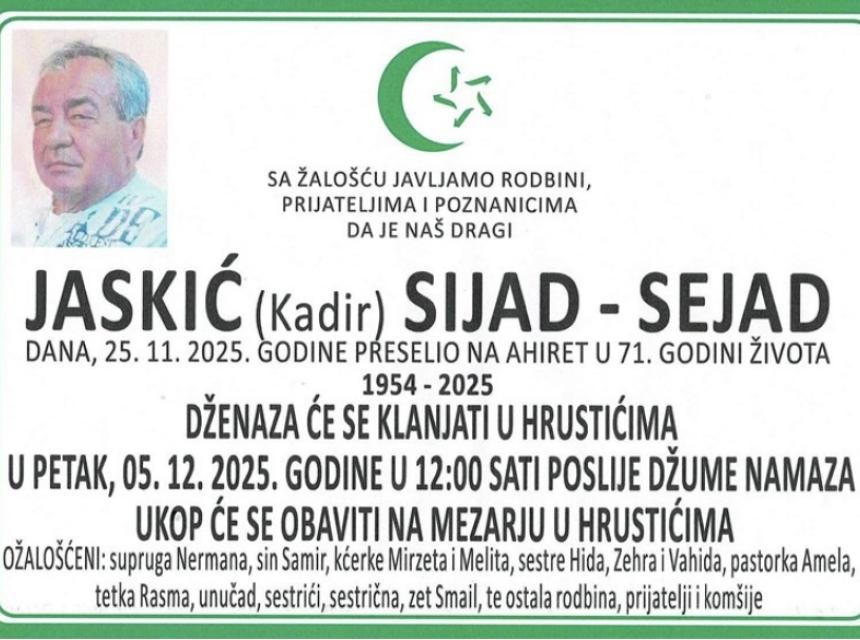 Jaskić (Kadir) Sijad – Sejad