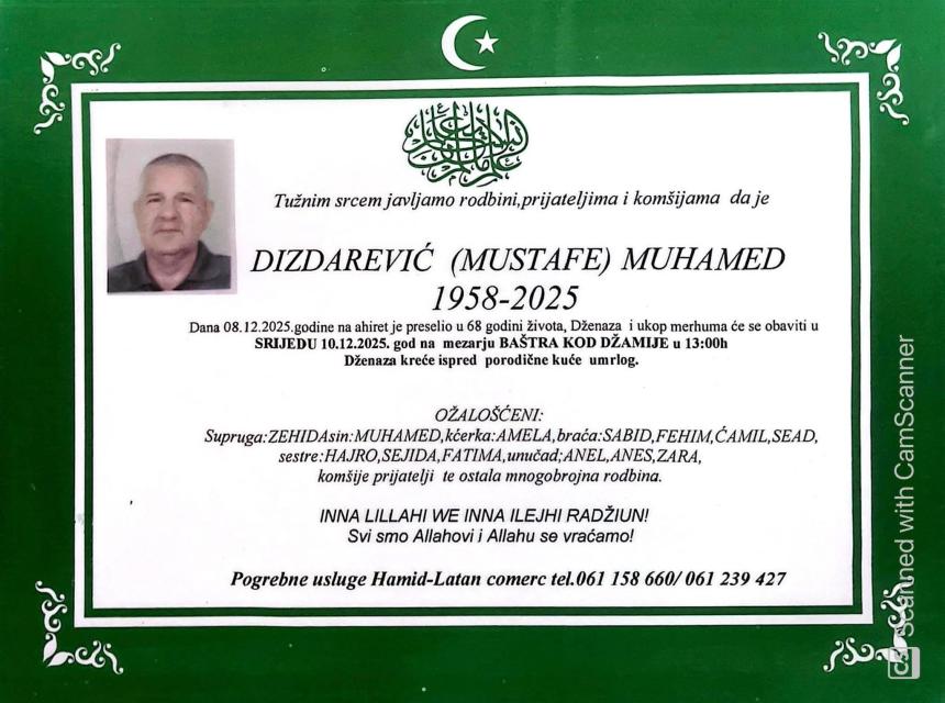 Dizdarević (Mustafe) Muhamed