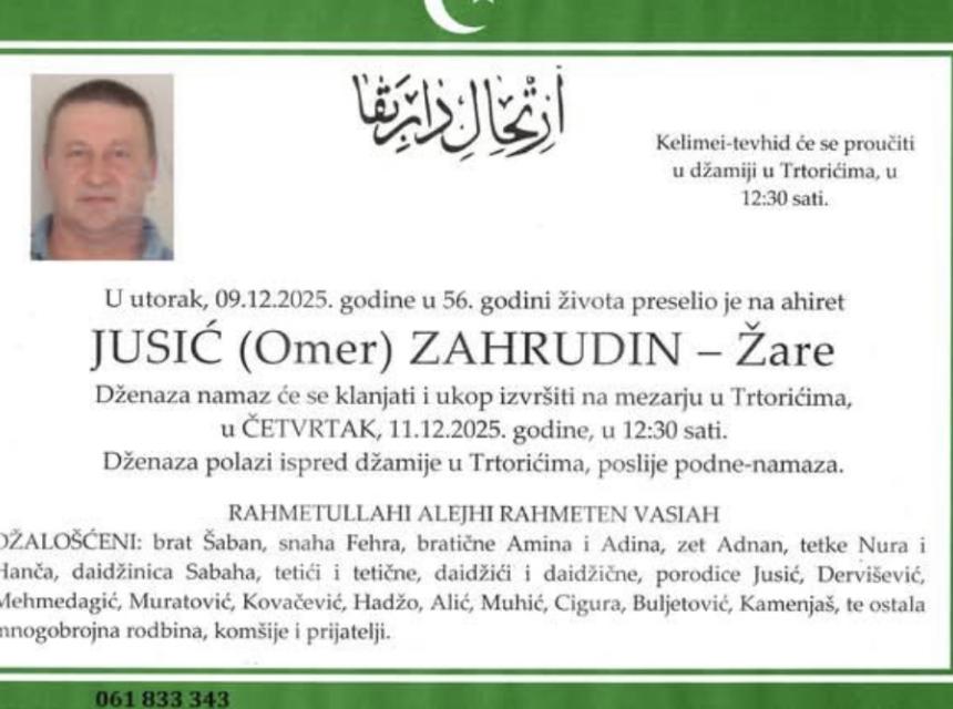 Jusić (Omer) Zahrudin – Žare