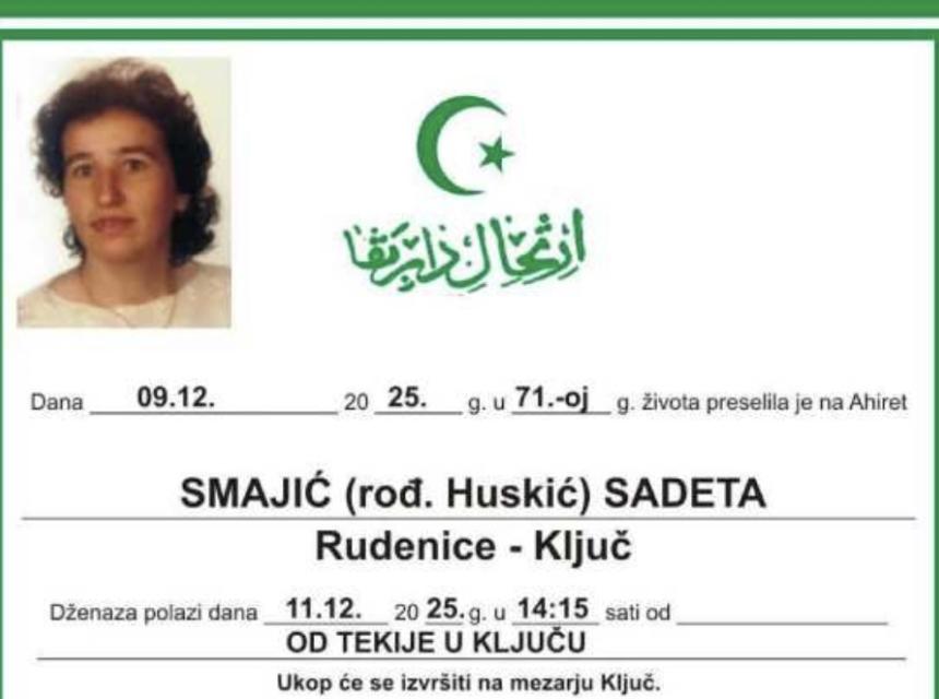 Smajić (rođ. Huskić) Sadeta