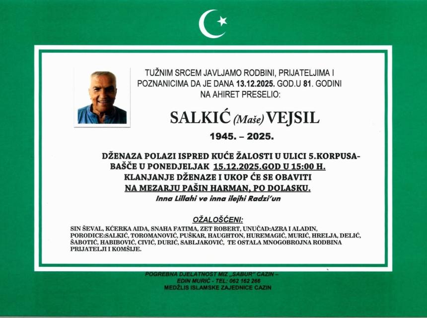 Salkić (Ma&scaron;e) Vejzil