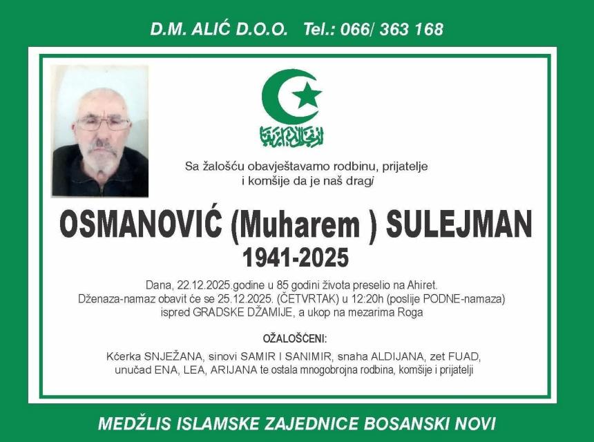 Osmanović (Muharem) Sulejman