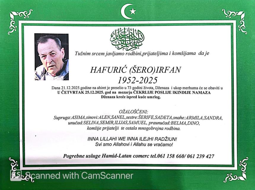 Hafurić (&Scaron;ero) Irfan