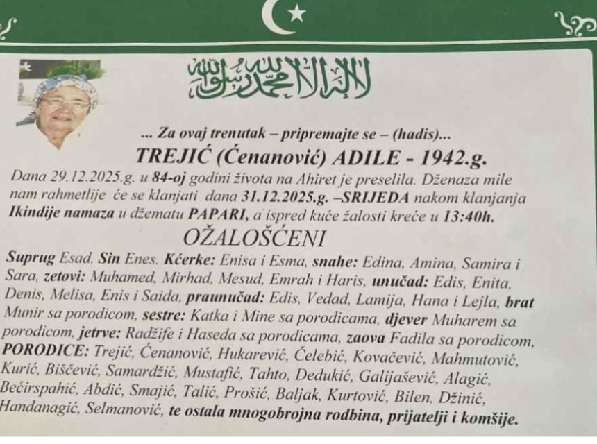 Trejić (Ćenanović) Adile