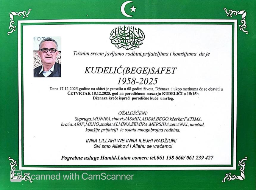 Kudelić (Bege) Safet