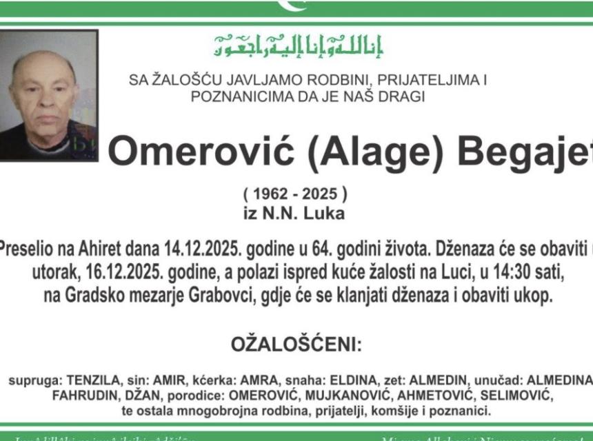 Omerović (Alage) Begajet
