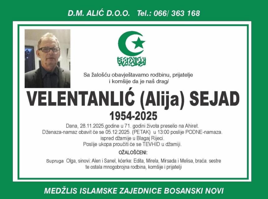 Velentanlić (Alija) Sejad