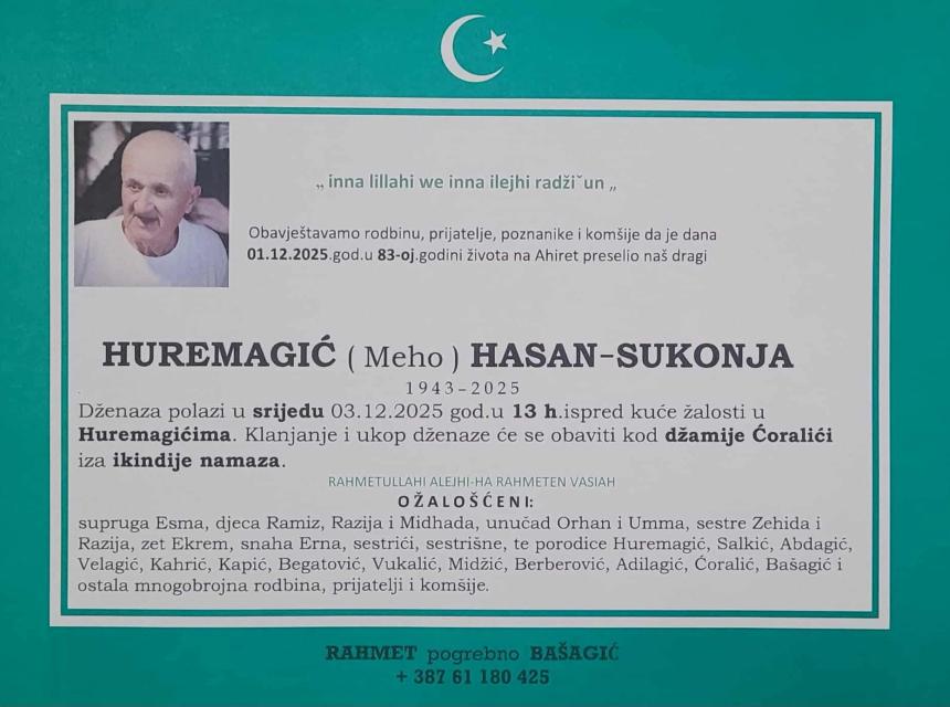 Huremagić (Meho) Hasan–Sukonja