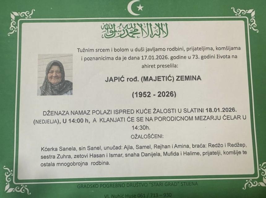 Japić, rođ. (Majetić) Zemina