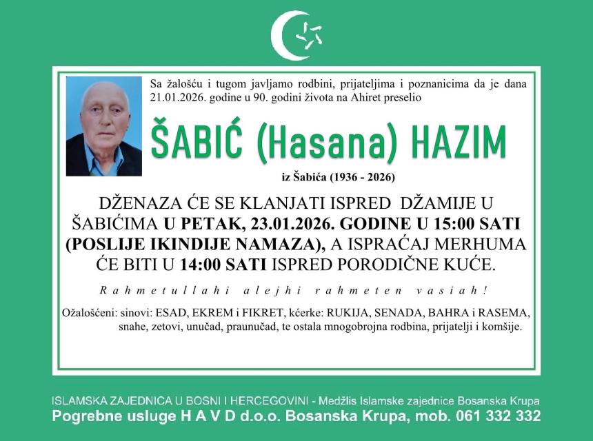 &Scaron;abić (Hasana) Hazim