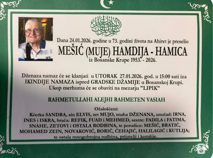 Me&scaron;ić (Muje) Hamdija &ndash; Hamica