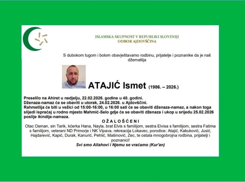 Atajić Ismet (1986&ndash;2026)