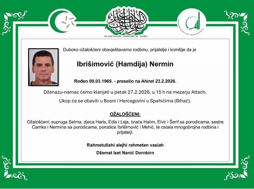 Ibri&scaron;imović (Hamdija) Nermin