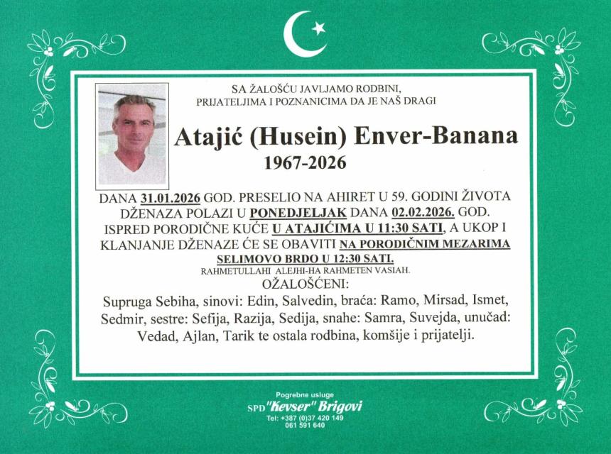 Atajić (Husein) Enver-Banana