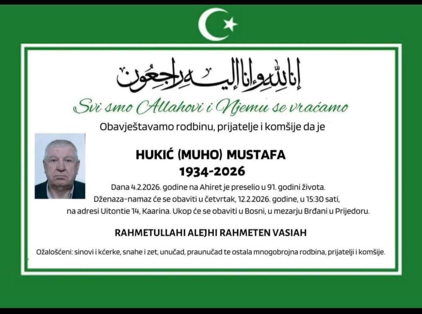 Hukić (Muho) Mustafa