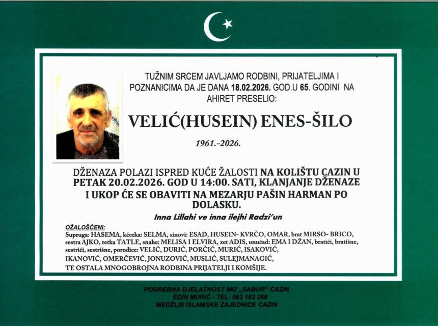 Velić (Husein) Enes-&Scaron;ilo