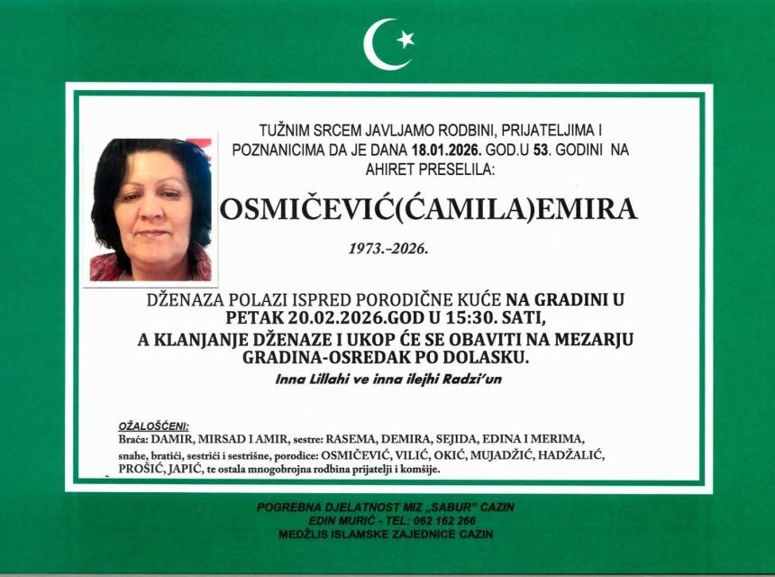 Osmičević (Ćamila) Emira