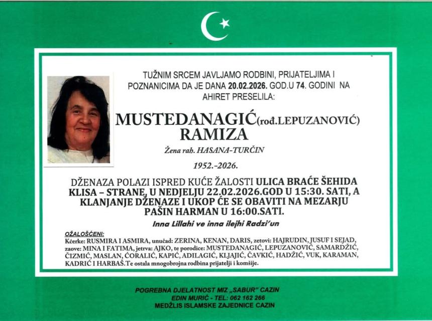 Mustedanagić (rođ. Lepuzanović) Ramiza