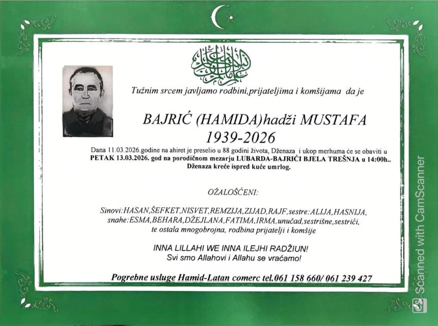 Bajrić (Hamida) hadži Mustafa