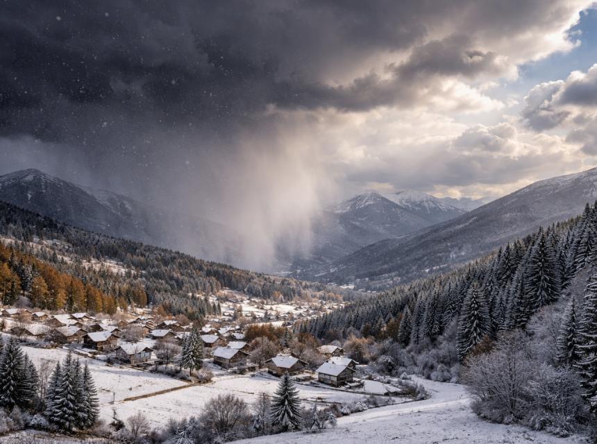 Zima.Ilustracija Cazin.net