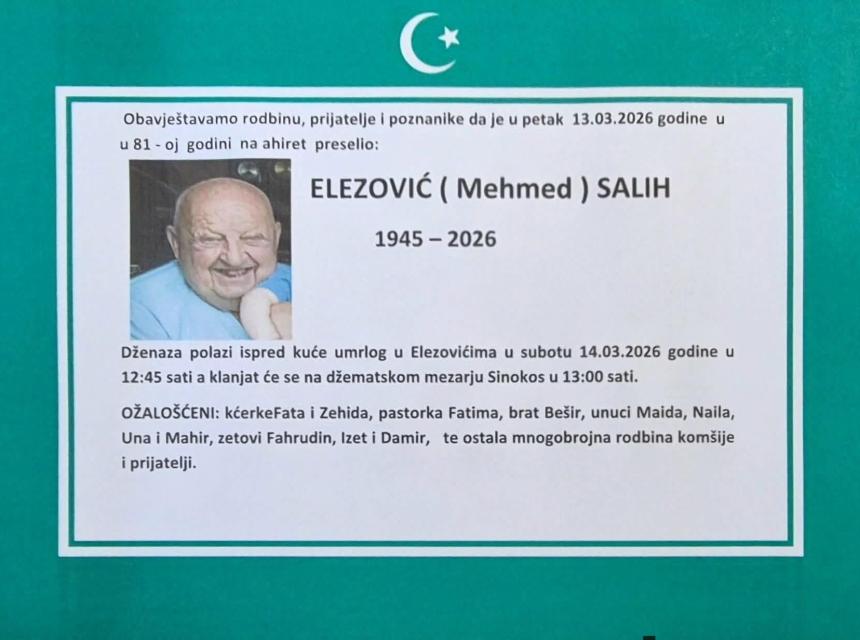 Elezović (Mehmed) Salih