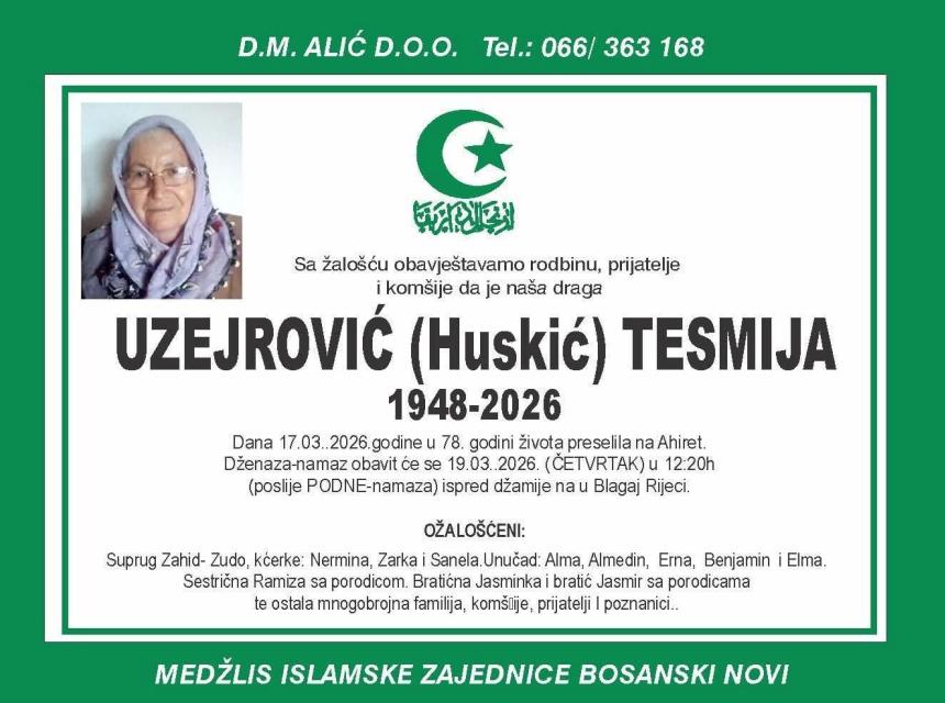Uzejrović (Huskić) Tesmija