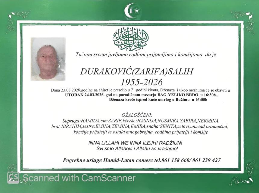 Duraković (Zarifa) Salih